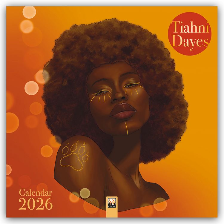 Produktbild: Tiahni Dayes – Kunstkalender 2026 – Original Flame Tree Publishing-Kalender [Kalender]