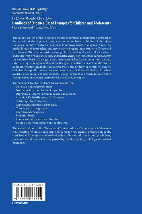 Produktbild: Handbook of Evidence-Based Therapies for Children and Adolescents