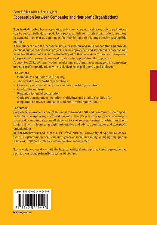 Produktbild: Cooperation Between Companies and Non-profit Organizations