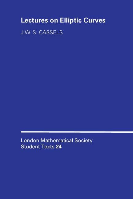 Produktbild: Lectures on Elliptic Curves