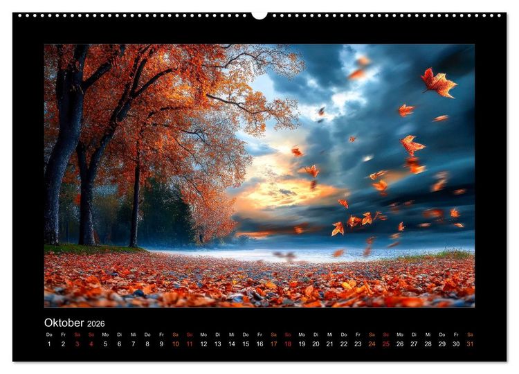 Produktbild: Im Wechselspiel der Jahreszeiten (hochwertiger Premium Wandkalender 2026 DIN A2 quer), Kunstdruck in Hochglanz