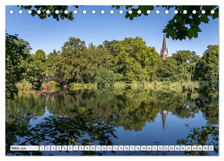 Produktbild: Sachsen - Leipzig (Tischkalender 2026 DIN A5 quer), CALVENDO Monatskalender