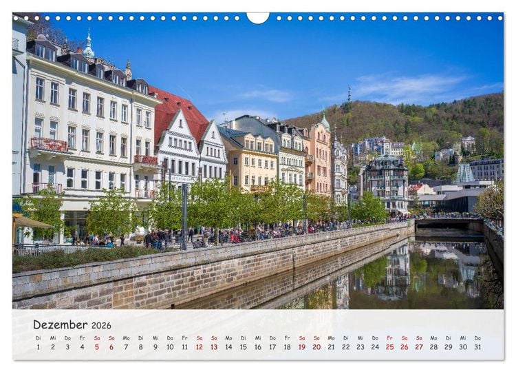 Produktbild: Karlsbad / Karlovy Vary - Kleinod im Westb&ouml;hmischen B&auml;derdreieck (Wandkalender 2026 DIN A3 quer), CALVENDO Monatskalender