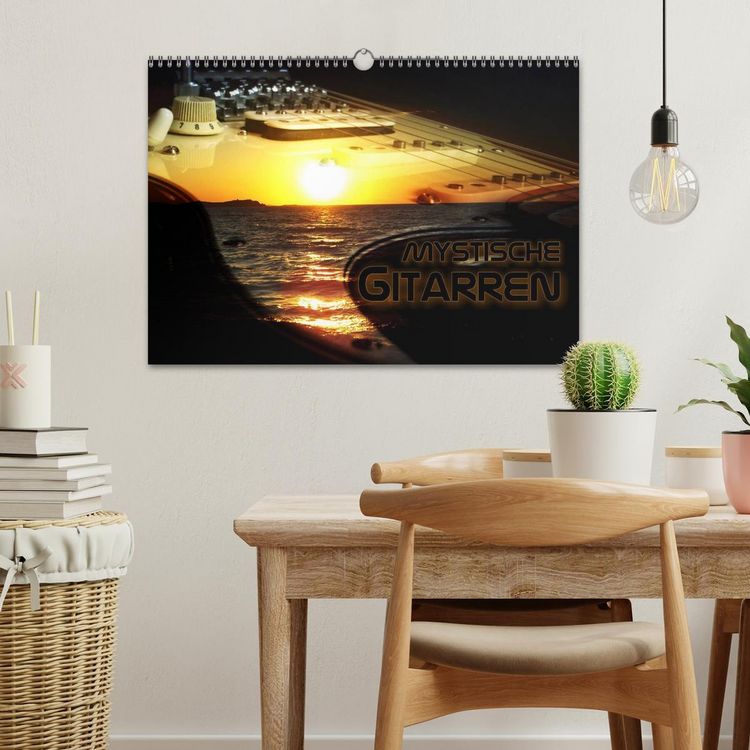 Produktbild: Mystische Gitarren (Wandkalender 2026 DIN A3 quer), CALVENDO Monatskalender