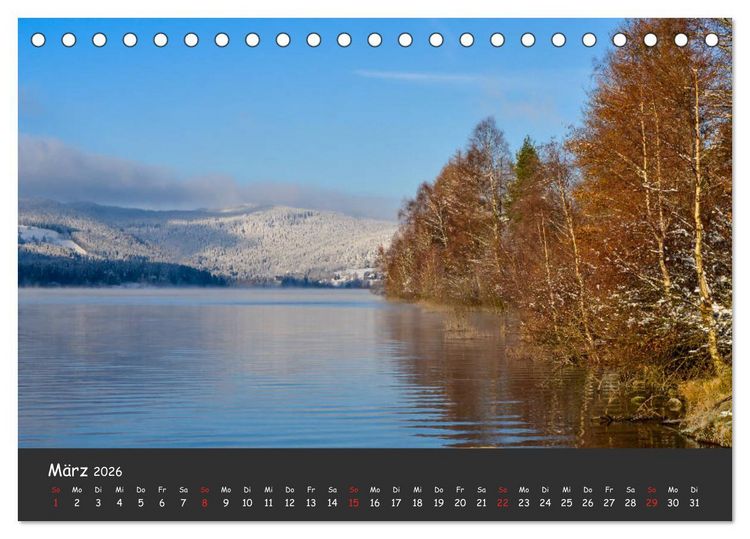 Produktbild: Schluchsee Naturpark S&uuml;dschwarzwald (Tischkalender 2026 DIN A5 quer), CALVENDO Monatskalender