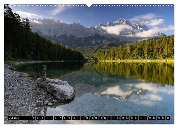 Produktbild: Werdenfelser Land (hochwertiger Premium Wandkalender 2026 DIN A2 quer), Kunstdruck in Hochglanz