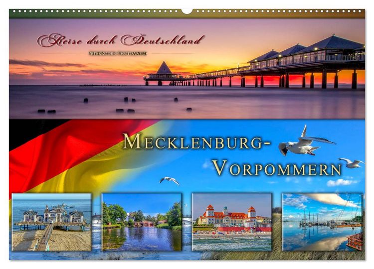 Produktbild: Reise durch Deutschland - Mecklenburg-Vorpommern (Wandkalender 2026 DIN A2 quer), CALVENDO Monatskalender