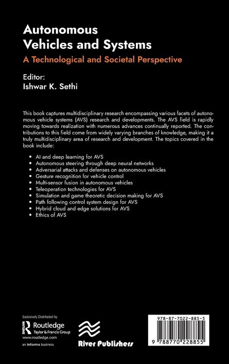 Produktbild: Autonomous Vehicles and Systems