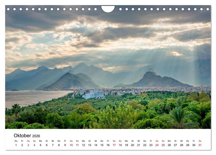 Produktbild: T&uuml;rkei, Antalya: Urlaubsparadies am Mittelmeer (Wandkalender 2026 DIN A4 quer), CALVENDO Monatskalender