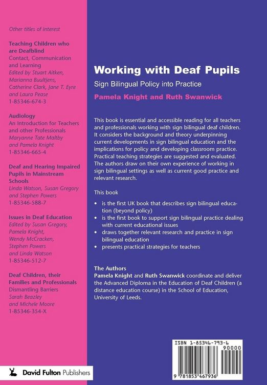 Produktbild: Working with Deaf Children