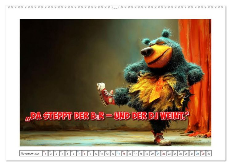 Produktbild: Tierisch gute Redensarten (Wandkalender 2026 DIN A2 quer), CALVENDO Monatskalender
