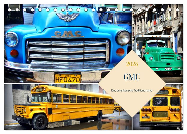 Produktbild: GMC - Eine amerikanische Traditionsmarke (Tischkalender 2025 DIN A5 quer), CALVENDO Monatskalender