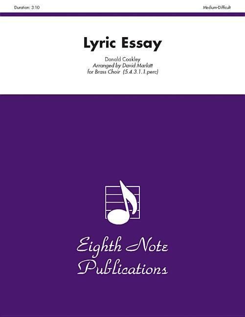 Produktbild: Coakley, D: Lyric Essay