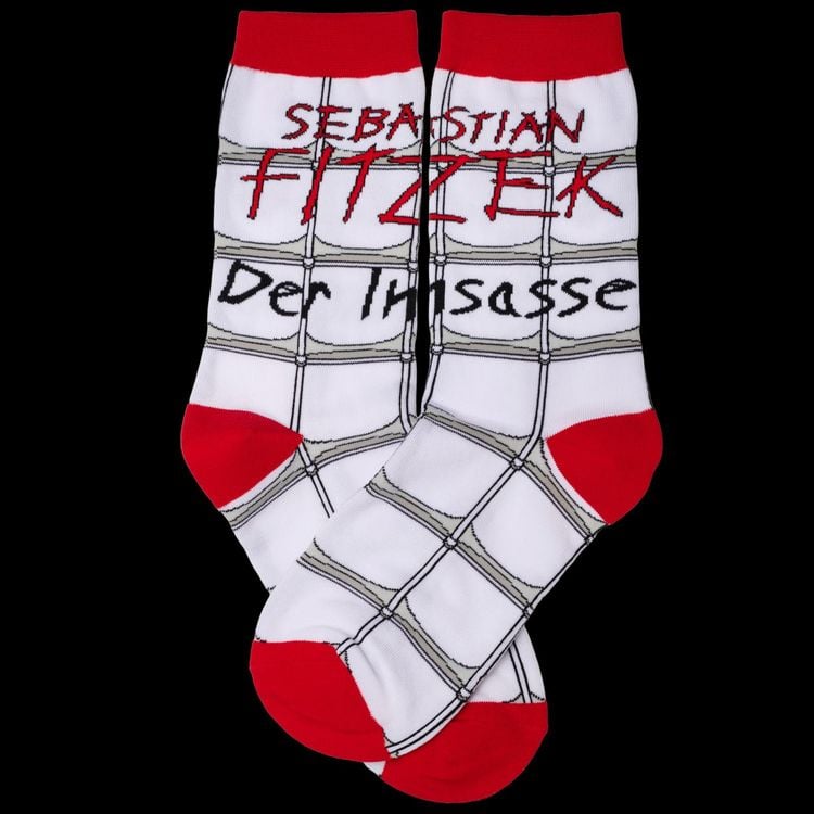 Produktbild: Sebastian Fitzek-Socken "Der Insasse" Gr&ouml;&szlig;e 36-41