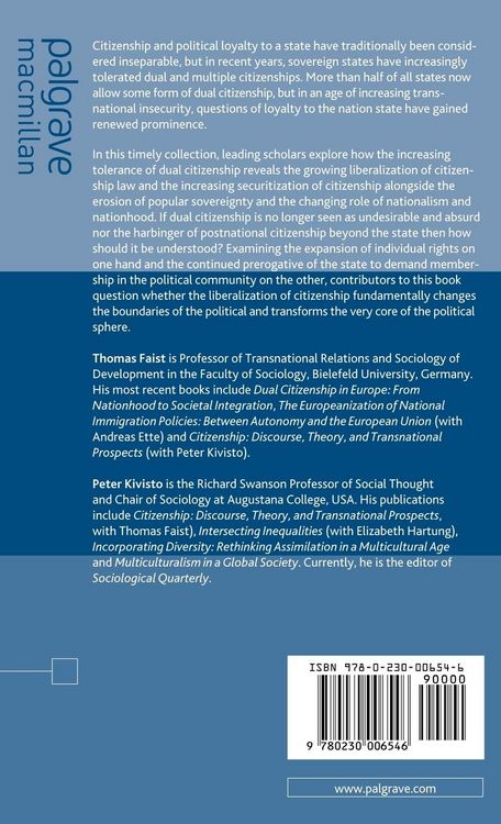 Produktbild: Dual Citizenship in Global Perspective