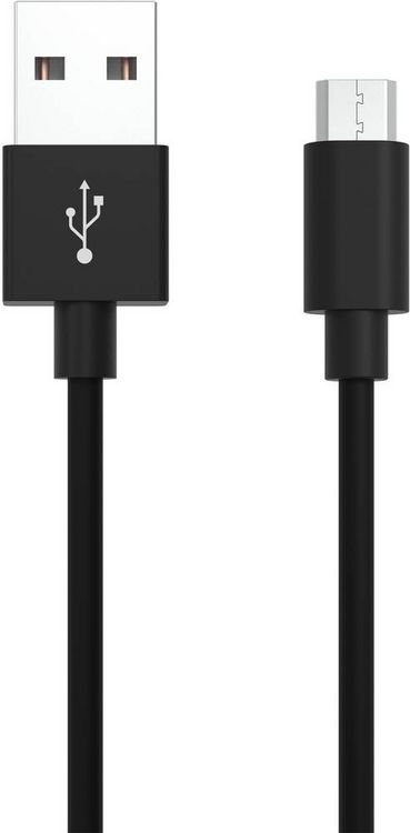 Produktbild: Ansmann USB-Kabel USB 2.0 USB-A Stecker, USB-Micro-B Stecker 1.20 m Schwarz Aluminium-Stecker, TPE-Mantel 1700-0076