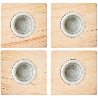 Produktbild: Mini Kerzenhalter W&uuml;rfel, 3 x 3 x 3 cm, 4 St&uuml;ck,