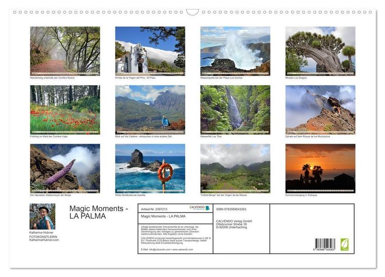 Produktbild: Magic Moments - LA PALMA (Wandkalender 2027 DIN A2 quer), CALVENDO Monatskalender
