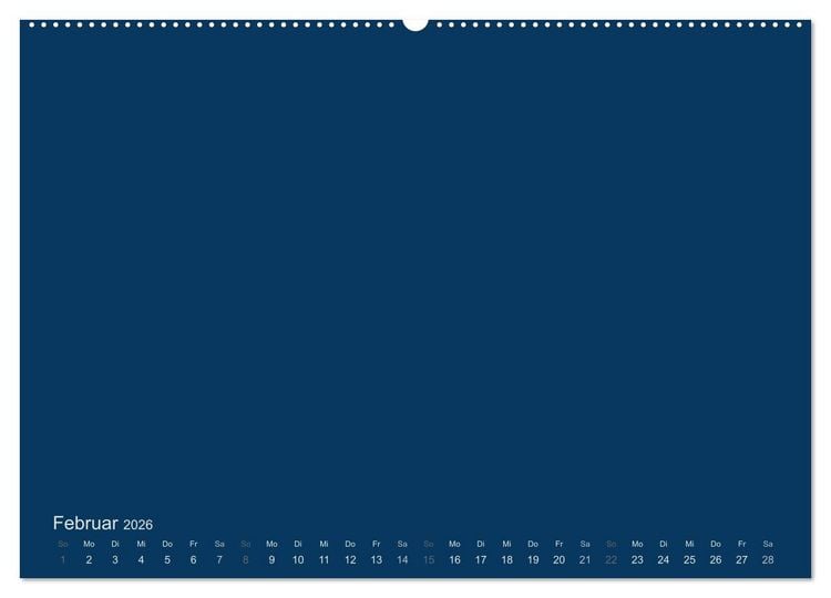 Produktbild: Bastelkalender - Dunkelblau (Wandkalender 2026 DIN A2 quer), CALVENDO Monatskalender