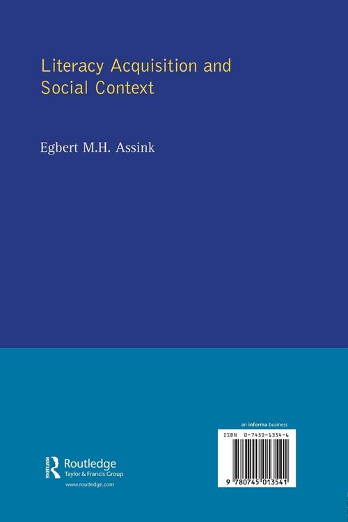 Produktbild: Literacy Acquisition and Social Context