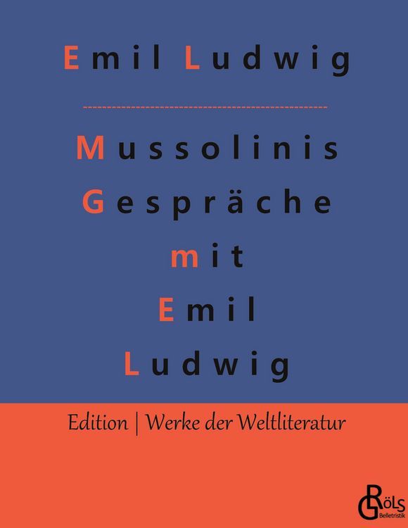 Produktbild: Mussolinis Gespr&auml;che mit Emil Ludwig