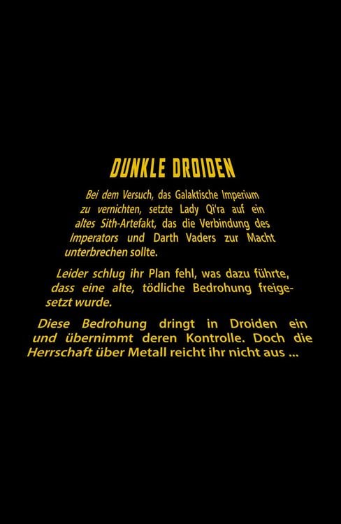 Produktbild: Star Wars Comics: Dunkle Droiden