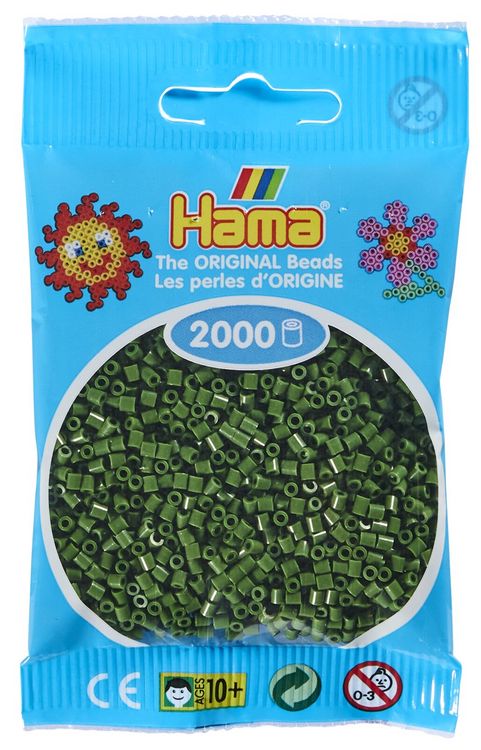 Produktbild: HAMA Mini-Perlen 2000 Stck. Waldgr&uuml;n