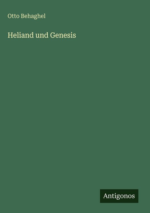 Produktbild: Heliand und Genesis