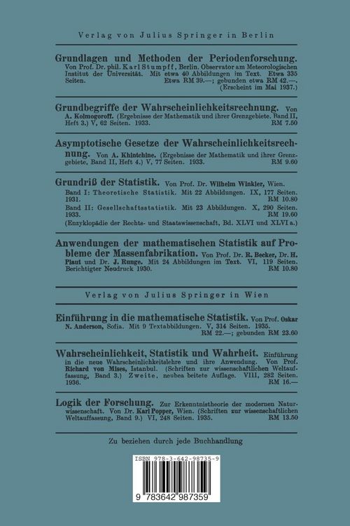 Produktbild: Wahrscheinlichkeiten und Schwankungen