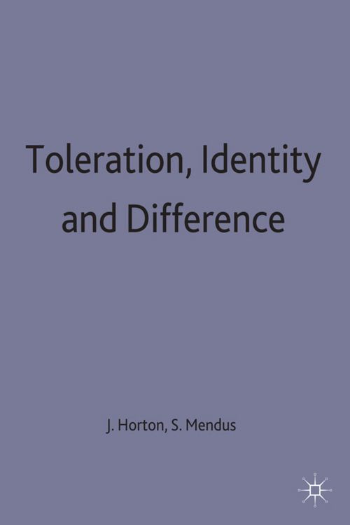 Produktbild: Toleration, Identity and Difference