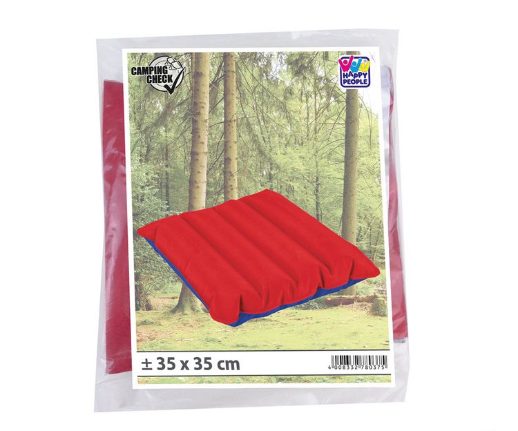 Produktbild: Sitzkissen Luftkissen Mikrofaser rot/blau 35x35cm