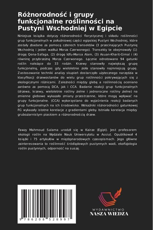 Produktbild: R&oacute;&iquest;norodno&iquest;&iquest; i grupy funkcjonalne ro&iquest;linno&iquest;ci na Pustyni Wschodniej w Egipcie