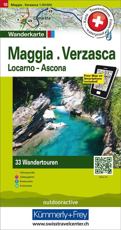 Bild vom Artikel Maggia, Verzasca, Locarno-Ascona Touren-Wanderkarte Nr. 18 vom Autor 