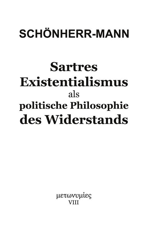 Produktbild: Sartres Existentialismus als politische Philosophie des Widerstands