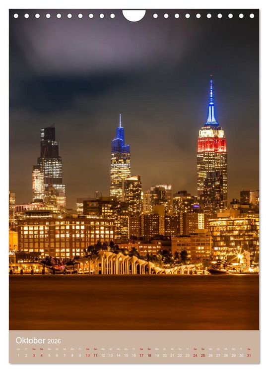 Produktbild: NEW YORK CITY Architektur und Atmosph&auml;re (Wandkalender 2026 DIN A4 hoch), CALVENDO Monatskalender