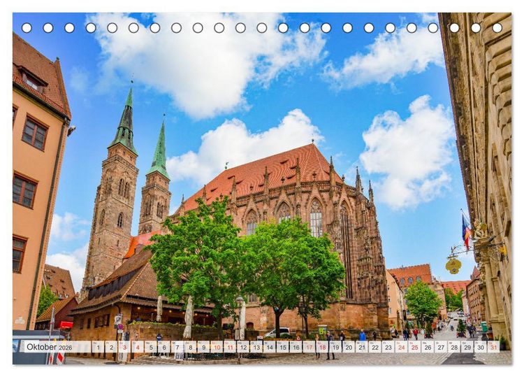 Produktbild: N&uuml;rnberg Impressionen (Tischkalender 2026 DIN A5 quer), CALVENDO Monatskalender