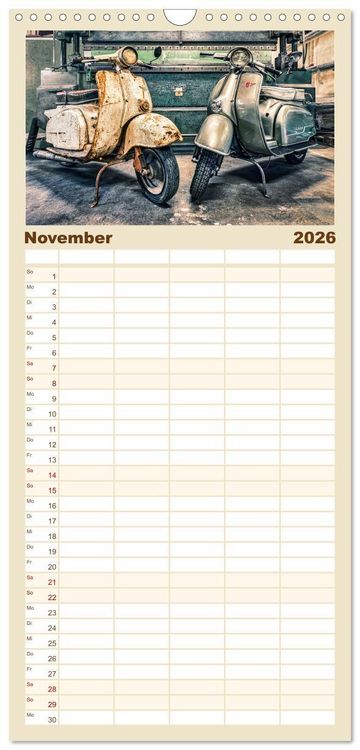 Produktbild: Familienplaner 2026 - Z&uuml;ndapp-Tr&auml;ume mit 5 Spalten (Wandkalender, 21 x 45 cm) CALVENDO