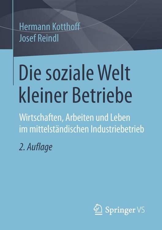 Produktbild: Die soziale Welt kleiner Betriebe