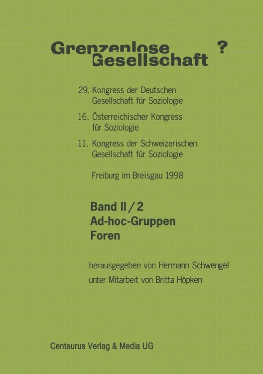 Produktbild: Grenzenlose Gesellschaft