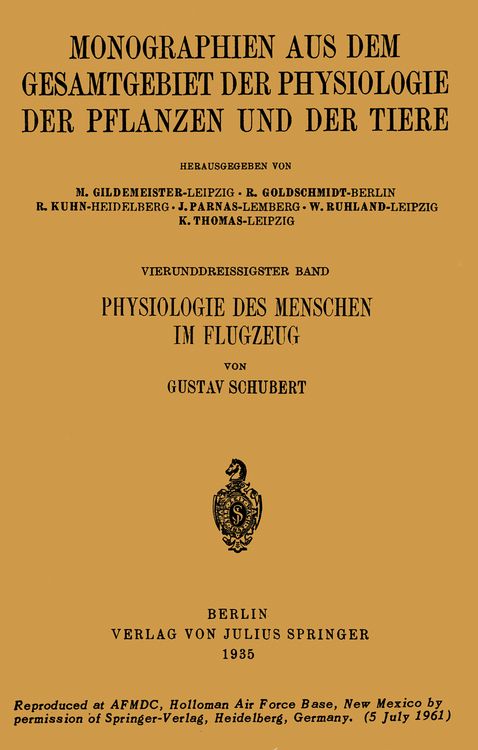 Produktbild: Physiologie des Menschen im Flugzeug