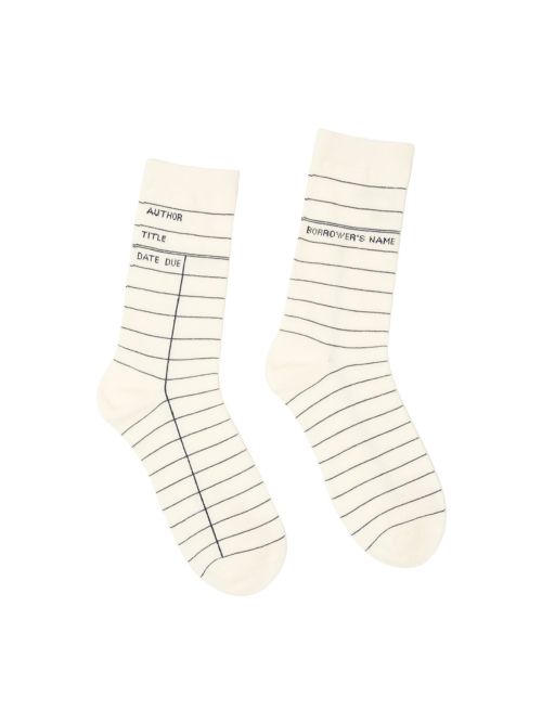 Produktbild: Library Card (White) Socks - Small