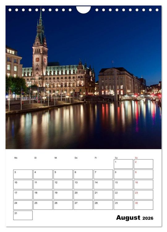 Produktbild: Sch&ouml;nes Hamburg (Wandkalender 2026 DIN A4 hoch), CALVENDO Monatskalender