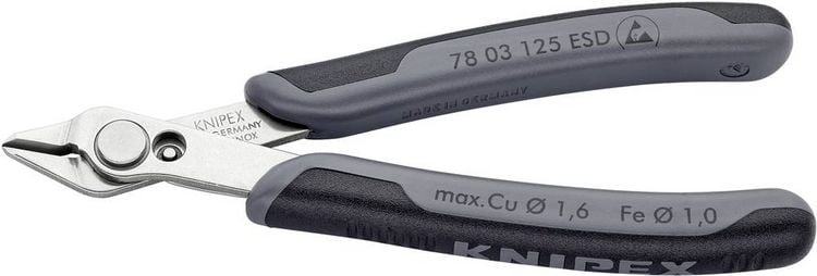 Produktbild: Knipex-Werk Pr&auml;z.-Schneidzange 78 03 125 ESD