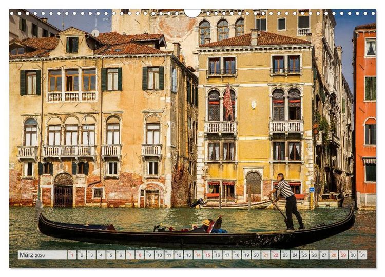 Produktbild: Wundervolles Venedig (Wandkalender 2026 DIN A3 quer), CALVENDO Monatskalender
