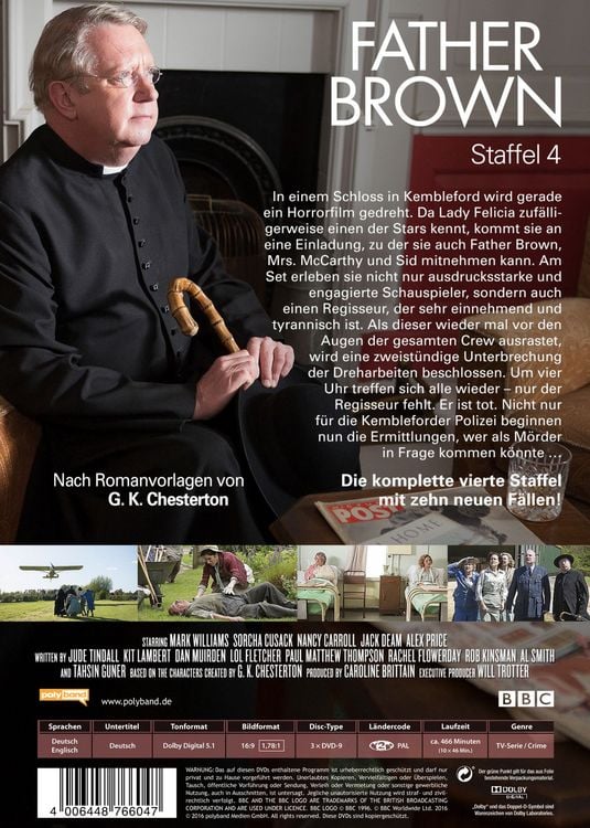 Produktbild: Father Brown - Staffel 4 [3 DVDs]