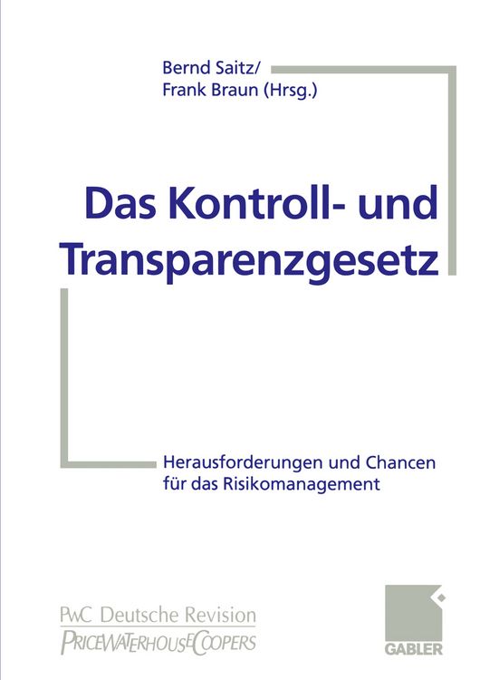 Produktbild: Das Kontroll- und Transparenzgesetz
