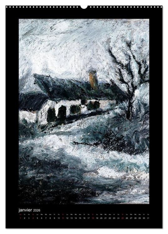 Produktbild: Les Paysages de Topaze (Calendrier mural 2026 DIN A2 horizontal) calendrier de bureau