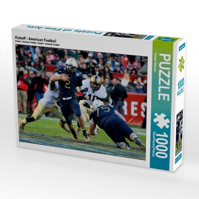Produktbild: CALVENDO Puzzle Kickoff - American Football | 1000 Teile Lege-Gr&ouml;&szlig;e 64x48cm Foto-Puzzle f&uuml;r gl&uuml;ckliche Stunden