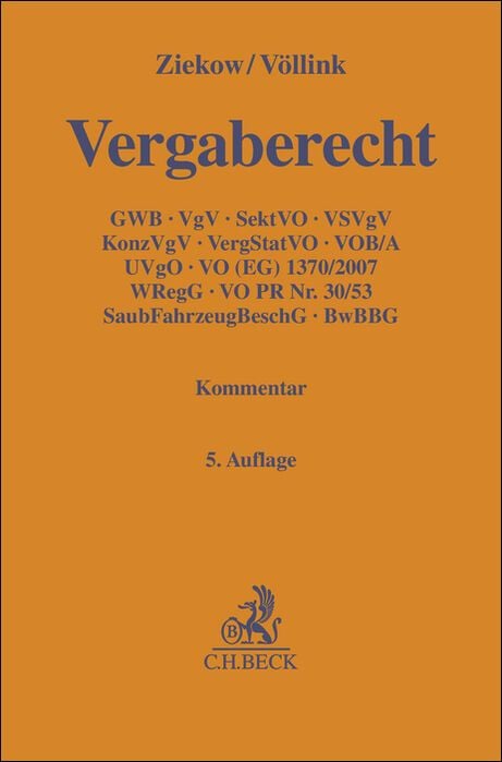 Produktbild: Vergaberecht