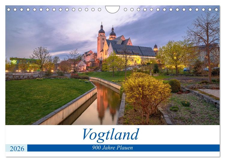 Produktbild: Vogtland - 900 Jahre Plauen (Wandkalender 2026 DIN A4 quer), CALVENDO Monatskalender